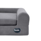 Buddie Therapy Bed is the first-of-its-kind therapeutic dog bed, designed with medical-grade Red Light Therapy and PEMF to support aging dogs