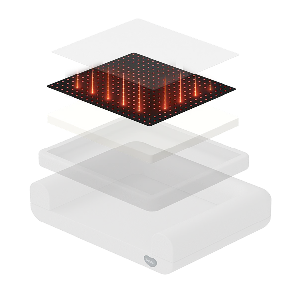 Kala Features 340 dual-chip LEDs (Red + Infrared) & PEMF coils, scientifically combined for pain relief, improved circulation, and faster recovery.