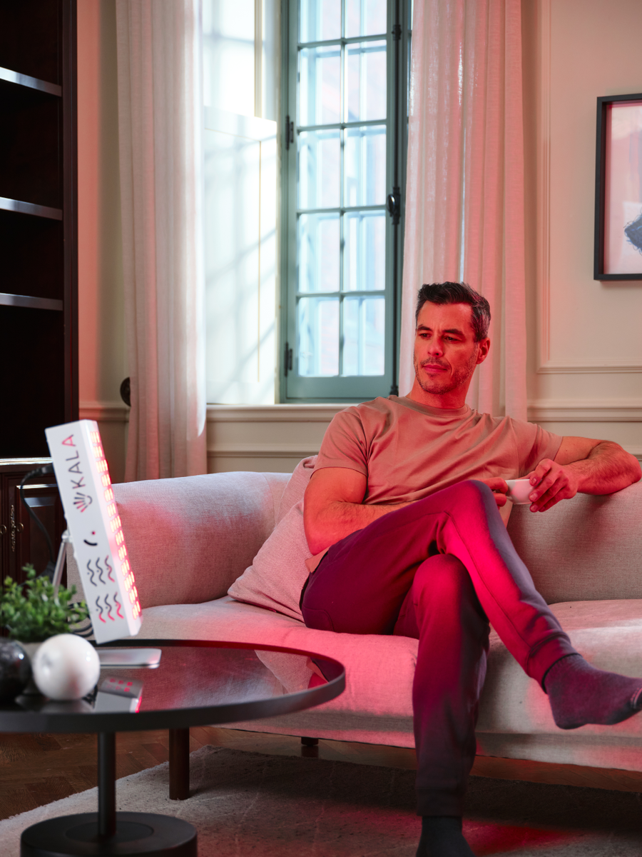 The Kala Red Light Pro Panel delivers professional-grade red and near-infrared therapy for half-body coverage.