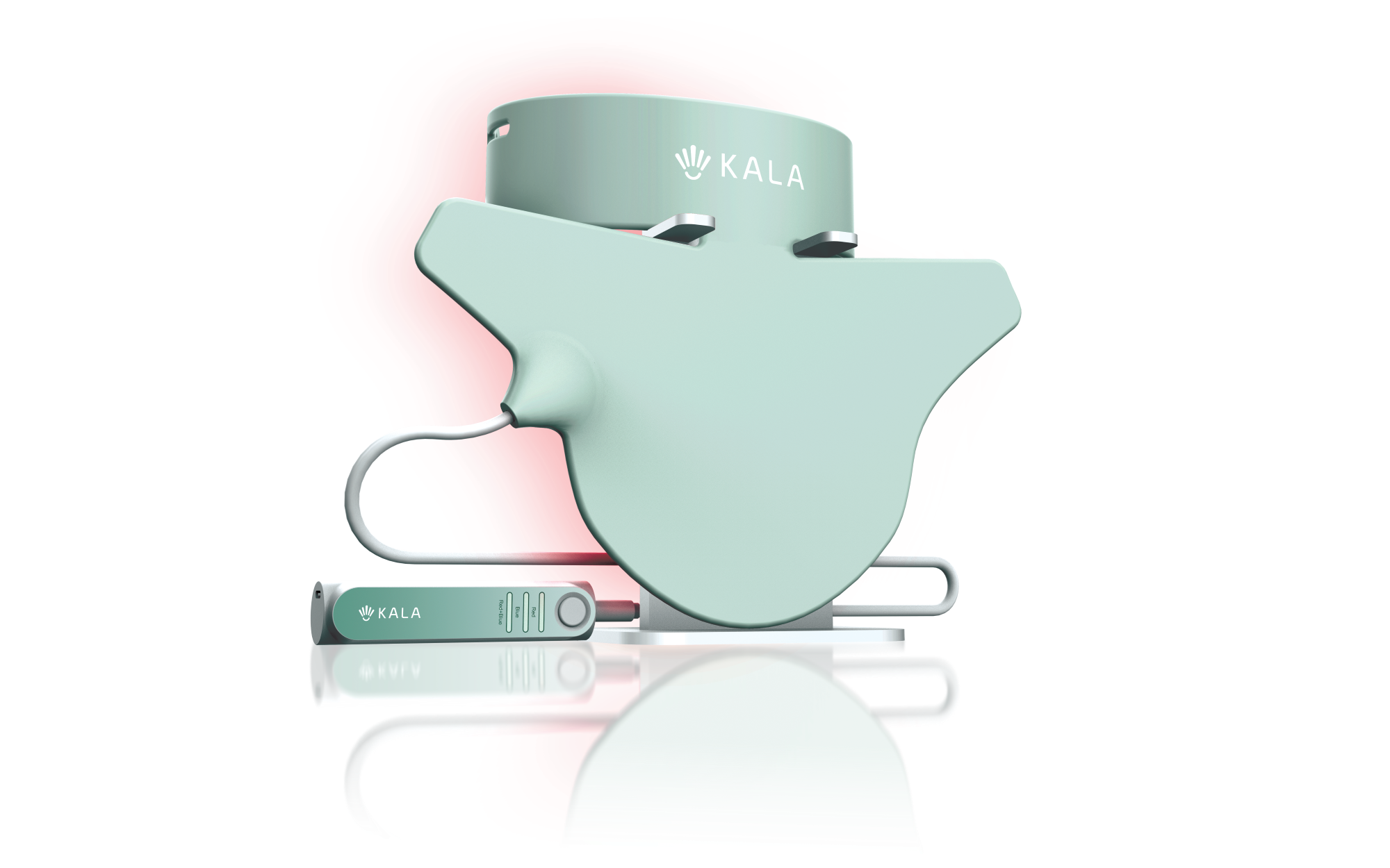 The Kala Red Light Neck Rejuvenator delivers advanced red and near-infrared light therapy directly to the neck and upper chest.