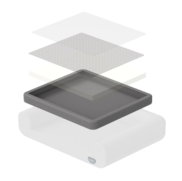 A pet-safe TPU liner protects your dog from the LEDs and evenly distributes therapeutic light for optimal, gentle results.