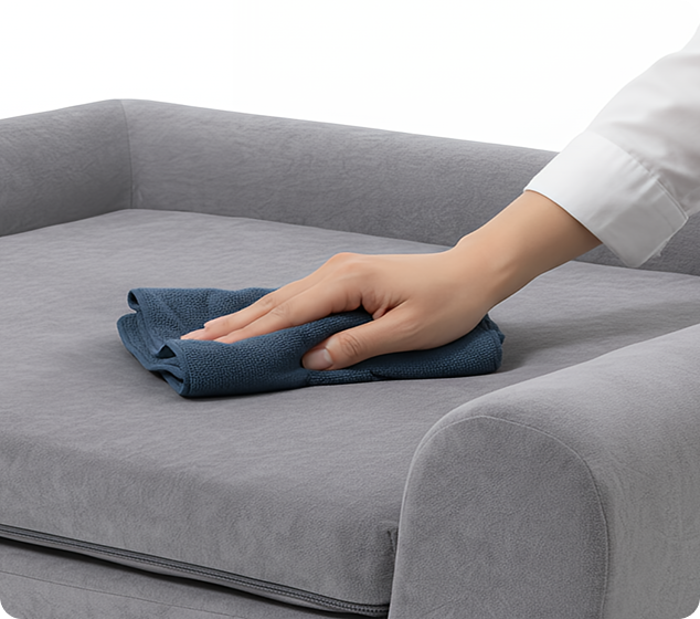 Kala Red Unplug the pad and spot clean the fabric with a damp cloth and mild soap. Important: Never machine wash or soak the device.